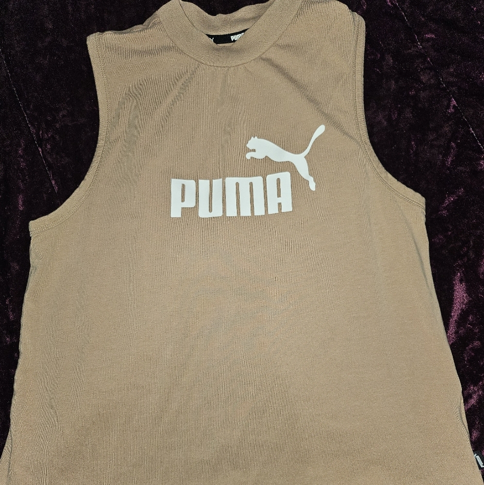 Puma Beige Sleeveless Tank- Youth XL